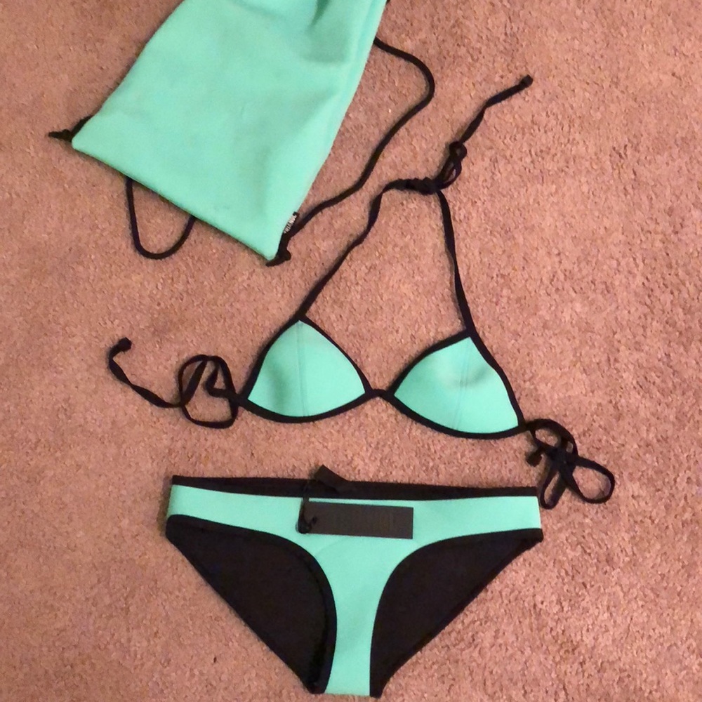 Mint Green Triangl Bikini